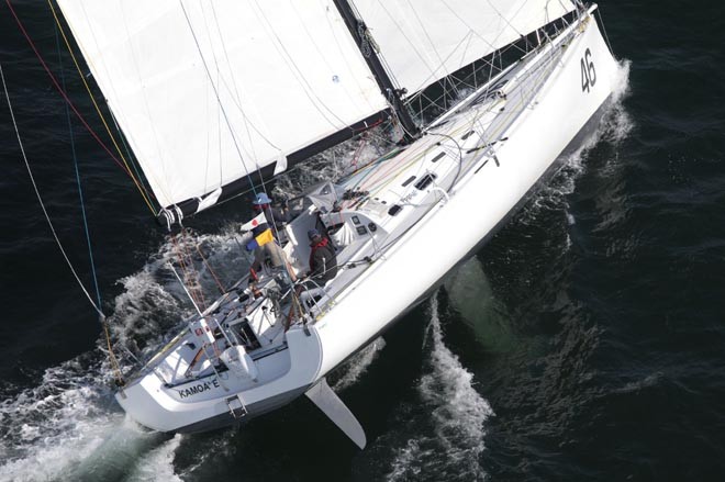 Kamoa’ E’ the Open 40 sailed by Fred Boursier and Eric Lecoq at the start of the 635 mile Newport Bermuda Race  PHOTO CREDIT: Daniel Forster/PPL  - Newport Bermuda © Daniel Forster http://www.DanielForster.com